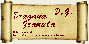 Dragana Granula vizit kartica